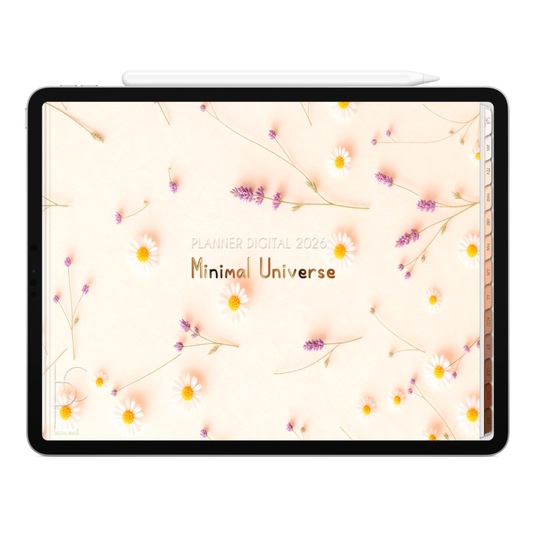 Planner Digital 2026 Horizontal Minimal Universe Alma Radiante pt-BR • Para iPad e Tablet Android • Download Imediato