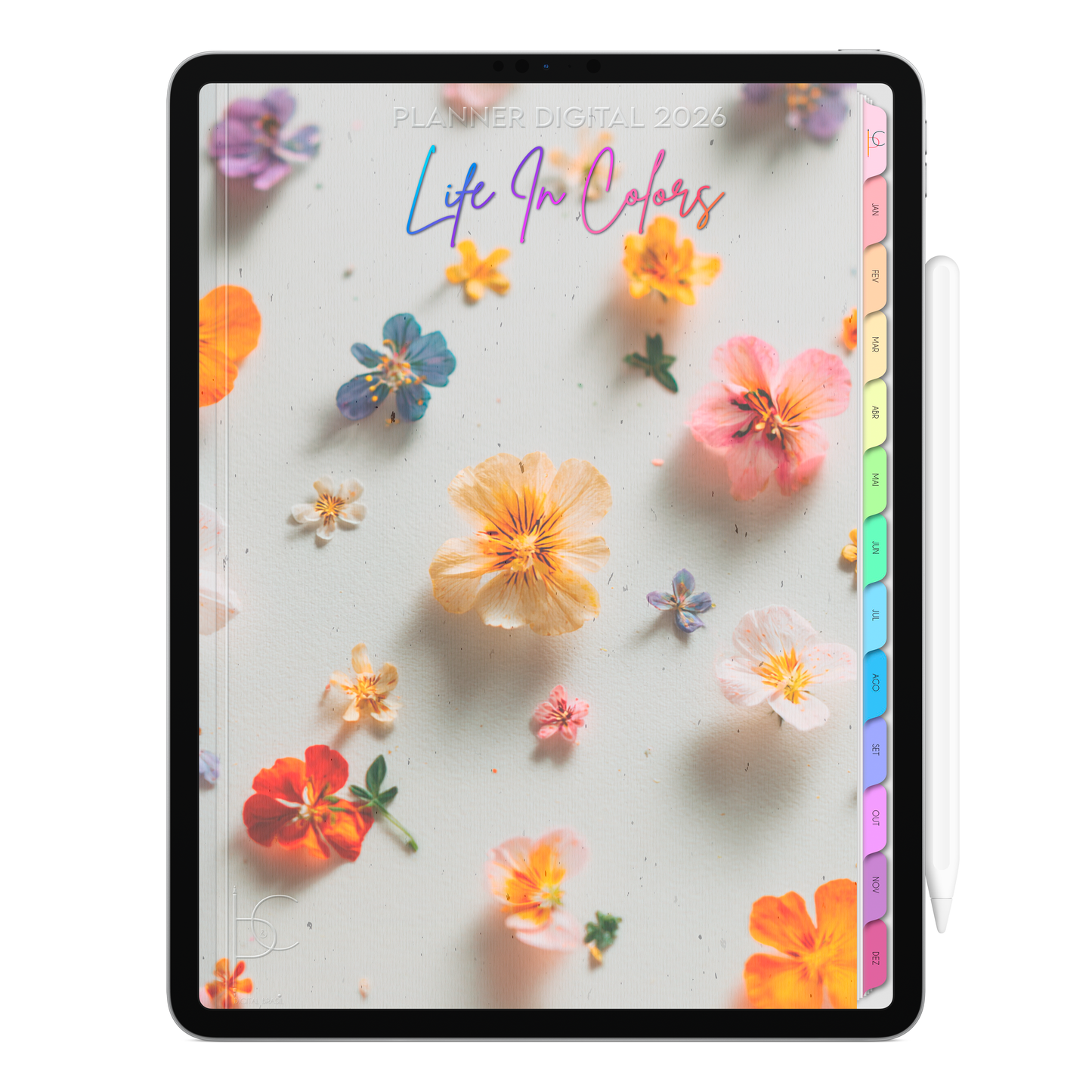 Planner Digital 2026 Vertical Life In Colors Audácia pt-BR • Para iPad e Tablet Android • Download Imediato