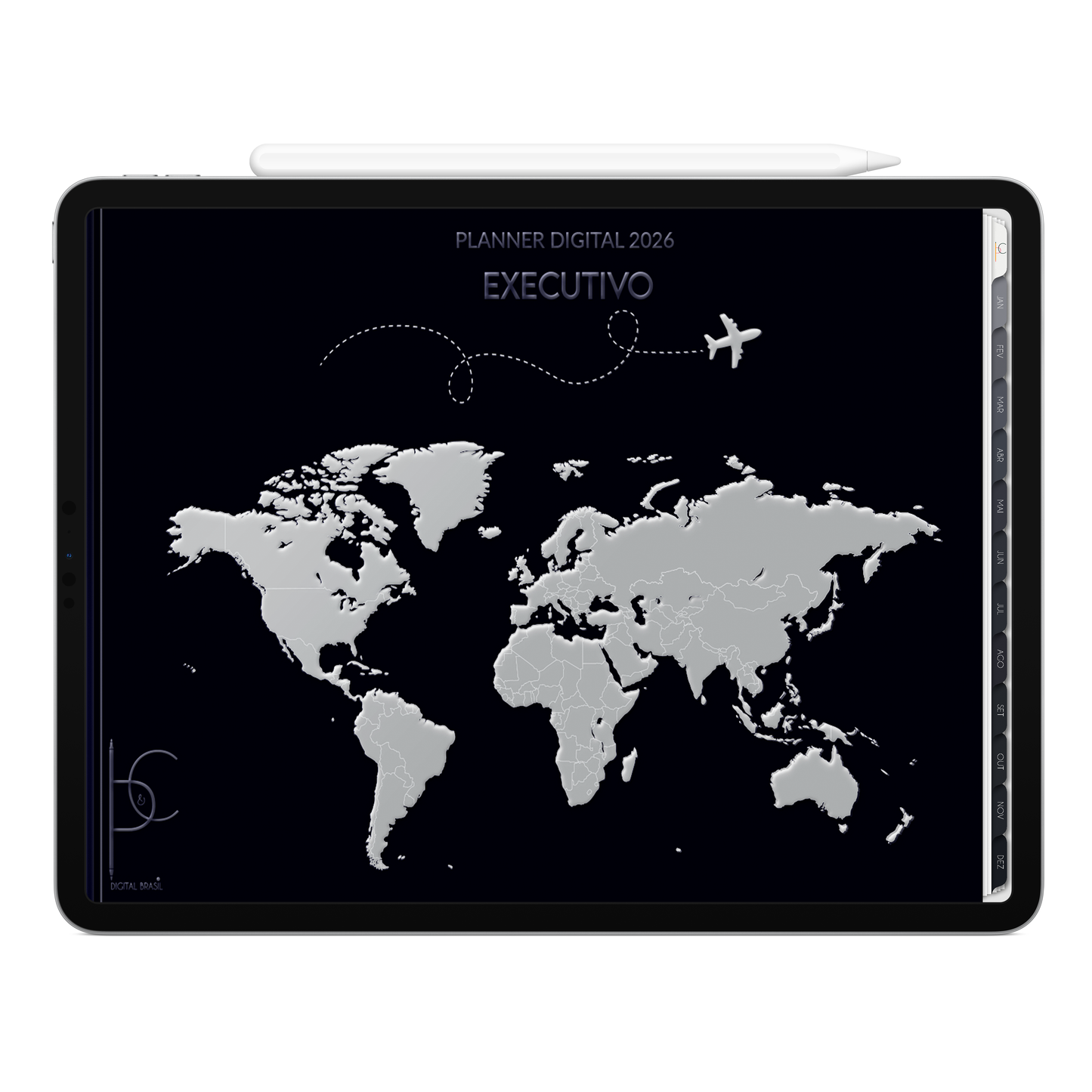 Planner Digital 2026 Horizontal Executivo Expansão Estratégica pt-BR • Para iPad e Tablet Android • Download Imediato