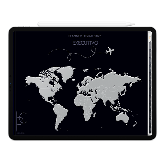 Planner Digital 2026 Horizontal Executivo Expansão Estratégica pt-BR • Para iPad e Tablet Android • Download Imediato