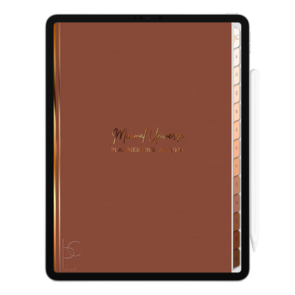 Planner Digital 2026 Vertical Minimal Universe Intenso Glamour pt-BR • Para iPad e Tablet Android • Download Imediato