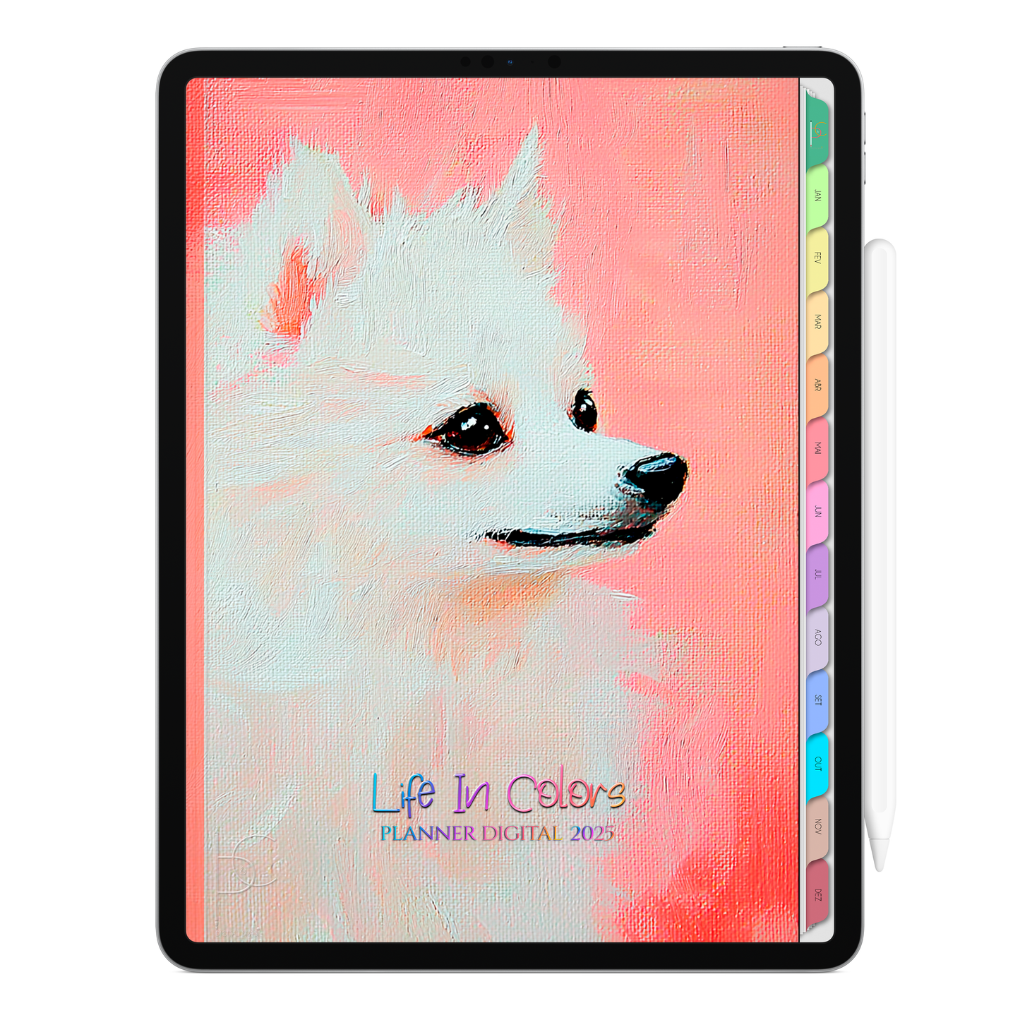 Planner Digital Vertical Life In Colors 2025 Chamego Meu pt-BR • Para iPad e Tablet Android • Download Imediato