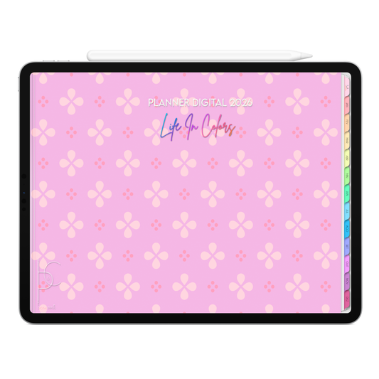 Planner Digital 2026 Horizontal Life In Colors Caminho Interno pt-BR • Para iPad e Tablet Android • Download Imediato