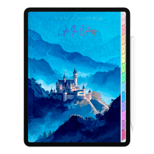Digital Planner 2026 Vertical Life In Colors Kingdom of Enchantment ENG • For iPad and Android Tablet • Immediate Download