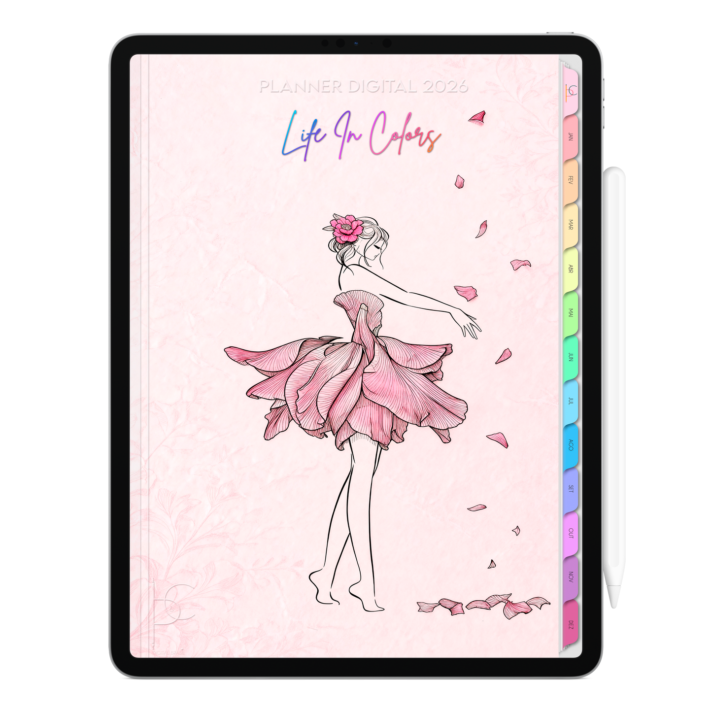 Planner Digital 2026 Vertical Life In Colors Grandeza Interior pt-BR • Para iPad e Tablet Android • Download Imediato