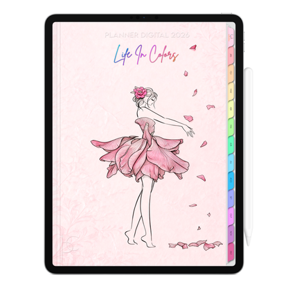 Planner Digital 2026 Vertical Life In Colors Grandeza Interior pt-BR • Para iPad e Tablet Android • Download Imediato