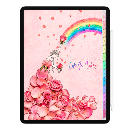 Digital Planner 2026 Vertical Life In Colors Color Harmony ENG • For iPad and Android Tablet • Immediate Download