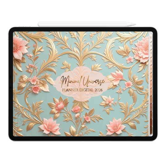 Planner Digital 2026 Horizontal Minimal Universe Mística Serena pt-BR • Para iPad e Tablet Android • Download Imediato