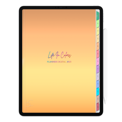 Planner Digital Vertical Life In Colors 2025 Horizonte do Invisível pt-BR • Para iPad e Tablet Android • Download Imediato