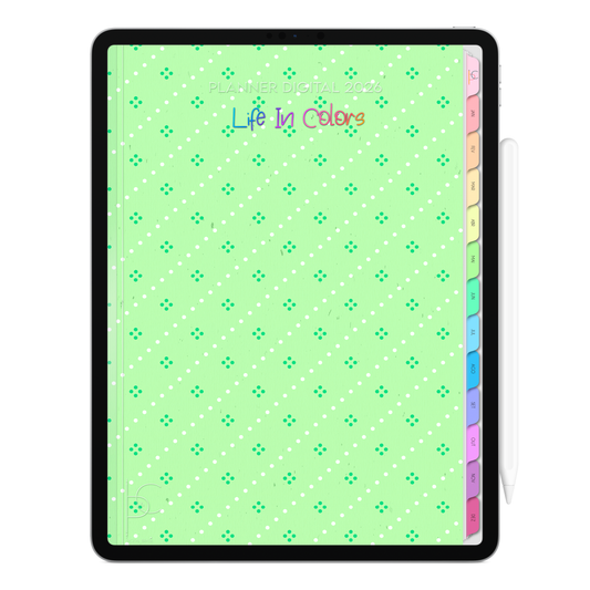 Planner Digital 2026 Vertical Life In Colors Equilíbrium pt-BR • Para iPad e Tablet Android • Download Imediato