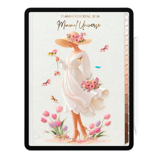 Planner Digital 2026 Vertical Minimal Universe Serenidade da Alma pt-BR • Para iPad e Tablet Android • Download Imediato
