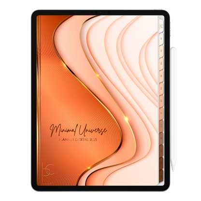 Planner Digital Vertical Minimal Universe 2025 Renascimento de um sonho pt-BR • Para iPad e Tablet Android • Download Imediato