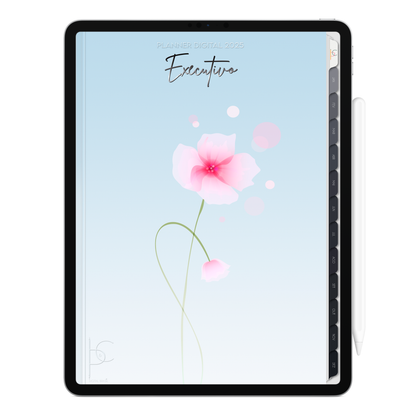 Planner Digital Vertical Executivo 2025 Divina Arte pt-BR • Para iPad e Tablet Android • Download Imediato