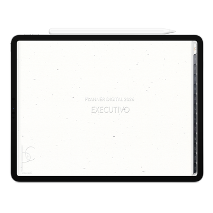 Planner Digital 2026 Horizontal Executivo Domínio Elevado pt-BR • Para iPad e Tablet Android • Download Imediato