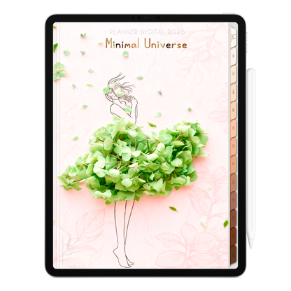 Planner Digital 2026 Vertical Minimal Universe Sagrado Instante pt-BR • Para iPad e Tablet Android • Download Imediato