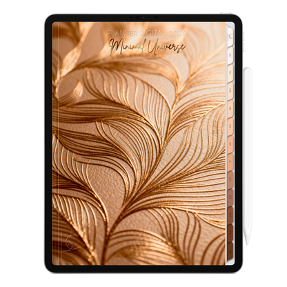 Planner Digital 2026 Vertical Minimal Universe Herança de Luz pt-BR • Para iPad e Tablet Android • Download Imediato