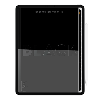 Caderno digital Unic Black da Cadernos & Planner Digital Brasil, com páginas pautados, pontilhados, cornell, quadriculados e to do list. Exclusivo para estudar e se planejar no iPad e tablets Android tablets da Samsung (TabS6 Lite, Tab S9 Fe, Tab S9 +, Galaxy Tab S10 Ultra · Galaxy Tab S10+, compatível com aplicativos de anotações digitais GoodNotes e Notein. Baixe grátis o Caderno Digital Gratuito. Faça o download do Planner Digital Grátis.
