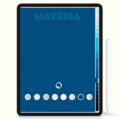 Caderno Digital 24 Matérias - capa da matéria, caderno digital para iPad e Tablet Android. Cadernos & Planner Digital Brasil