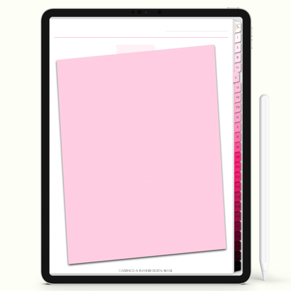 Caderno Digital Blush Bela Noite 24 Matérias • iPad Tablet Android • Download instantâneo • Sustentável