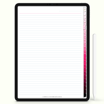 Caderno Digital Blush Biomedicina O Código da Vida 24 Matérias • Para iPad e Tablet Android • Download instantâneo • Sustentável