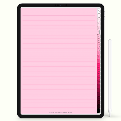 Caderno Digital Blush Biomedicina Ciência e Vida 24 Matérias • Para iPad e Tablet Android • Download instantâneo • Sustentável