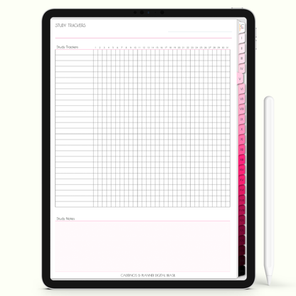 Caderno Digital Blush Biomedicina Vida Miscroscópica 24 Matérias • Para iPad e Tablet Android • Download instantâneo • Sustentável