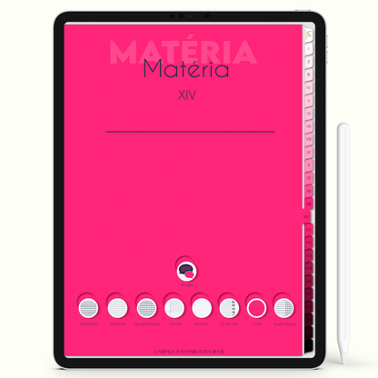 Caderno Digital Blush Assistente Social Empatia e Compreensão 24 Matérias • Para iPad e Tablet Android • Download instantâneo • Sustentável