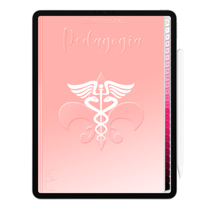 Caderno Digital Blush Pedagogia A Base da Esperança 24 Matérias • Para iPad e Tablet Android • Download instantâneo • Sustentável