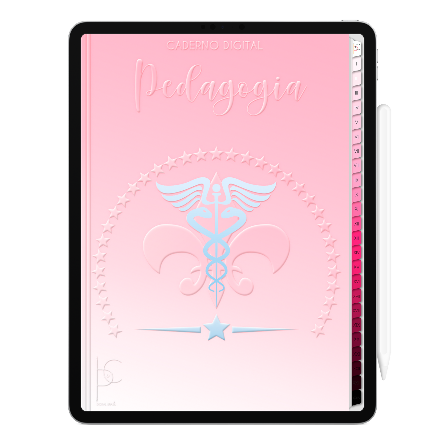 Caderno Digital Blush Pedagogia Conectando Estrelas 24 Matérias • Para iPad e Tablet Android • Download instantâneo • Sustentável