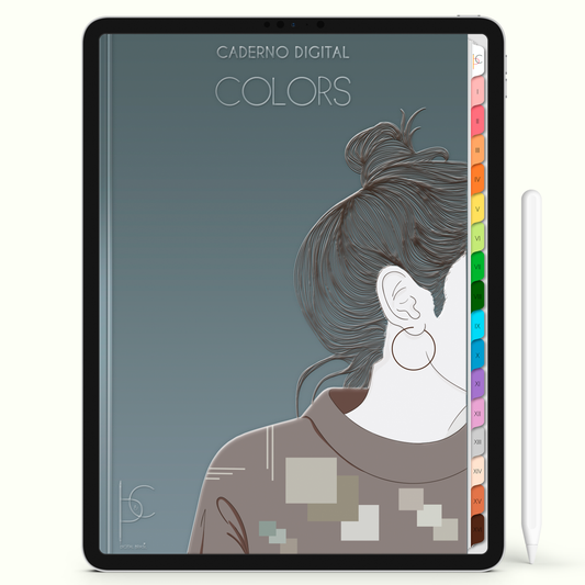 Caderno Digital Colors Student Life 16 Matérias • Para iPad e Tablet Android • Download instantâneo • Sustentável