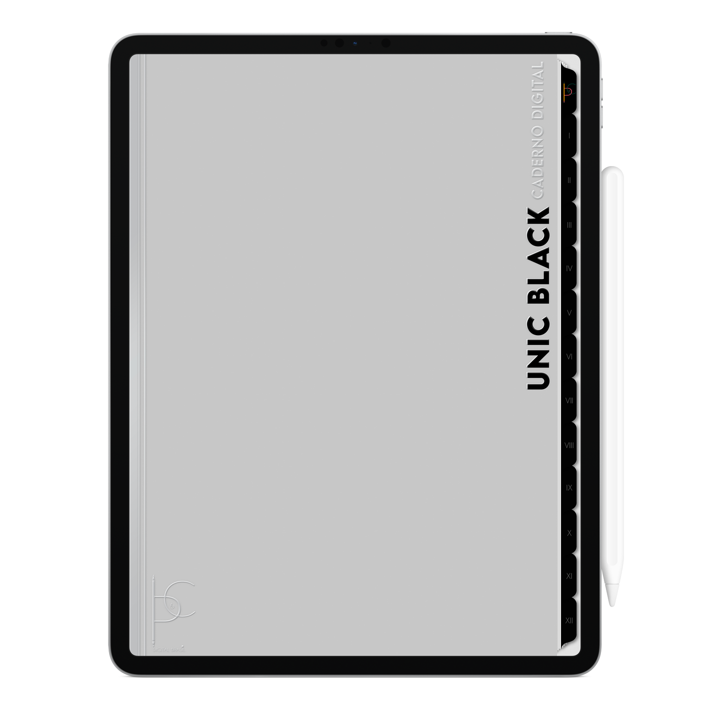 Caderno digital Unic Black para iPad, compatível com aplicativo GoodNotes, da marca Cadernos & Planner Digital Brasil. Exclusivo para estudar e se planejar no iPad e tablets Android tablets da Samsung (TabS6 Lite, Tab S9 Fe, Tab S9 +, Galaxy Tab S10 Ultra · Galaxy Tab S10+, compatível com aplicativos de anotações digitais GoodNotes e Notein. Baixe grátis o Caderno Digital Gratuito. Faça o download do Planner Digital Grátis.