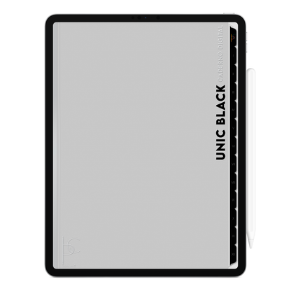Caderno digital Unic Black para iPad, compatível com aplicativo GoodNotes, da marca Cadernos & Planner Digital Brasil. Exclusivo para estudar e se planejar no iPad e tablets Android tablets da Samsung (TabS6 Lite, Tab S9 Fe, Tab S9 +, Galaxy Tab S10 Ultra · Galaxy Tab S10+, compatível com aplicativos de anotações digitais GoodNotes e Notein. Baixe grátis o Caderno Digital Gratuito. Faça o download do Planner Digital Grátis.
