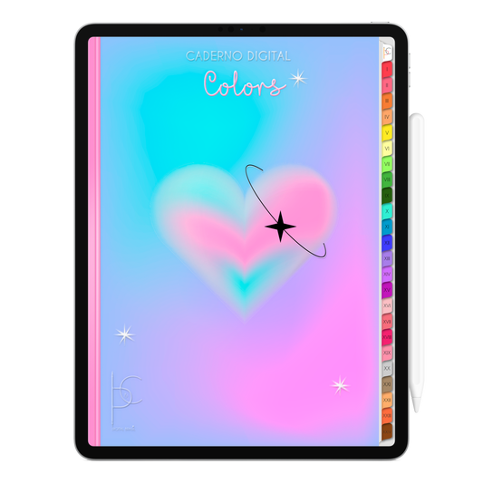 Caderno Digital Colors 24 Matérias Conexão e Compreensão • Para iPad e Tablet Android • Download instantâneo