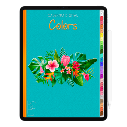 Caderno Digital Colors 24 Matérias Exclusivo para iPad e Tablet Android. Aplicativos de Anotação GoodNotes, Flexcil, Samsung Notes, Noteshelf. Lembretes Apple Calendar e Google Agenda. Páginas Estudos, Anotações, Resumos, Vida Acadêmica, Pautada, Pontilhada, Cronograma Estudos, Notas da Matéria, Coeficiente de Rendimento. Cadernos & Planner Digital Brasil