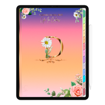 Planner Digital Vertical Life In Colors 2025 Inicial D pt-BR • Para iPad e Tablet Android • Download Imediato