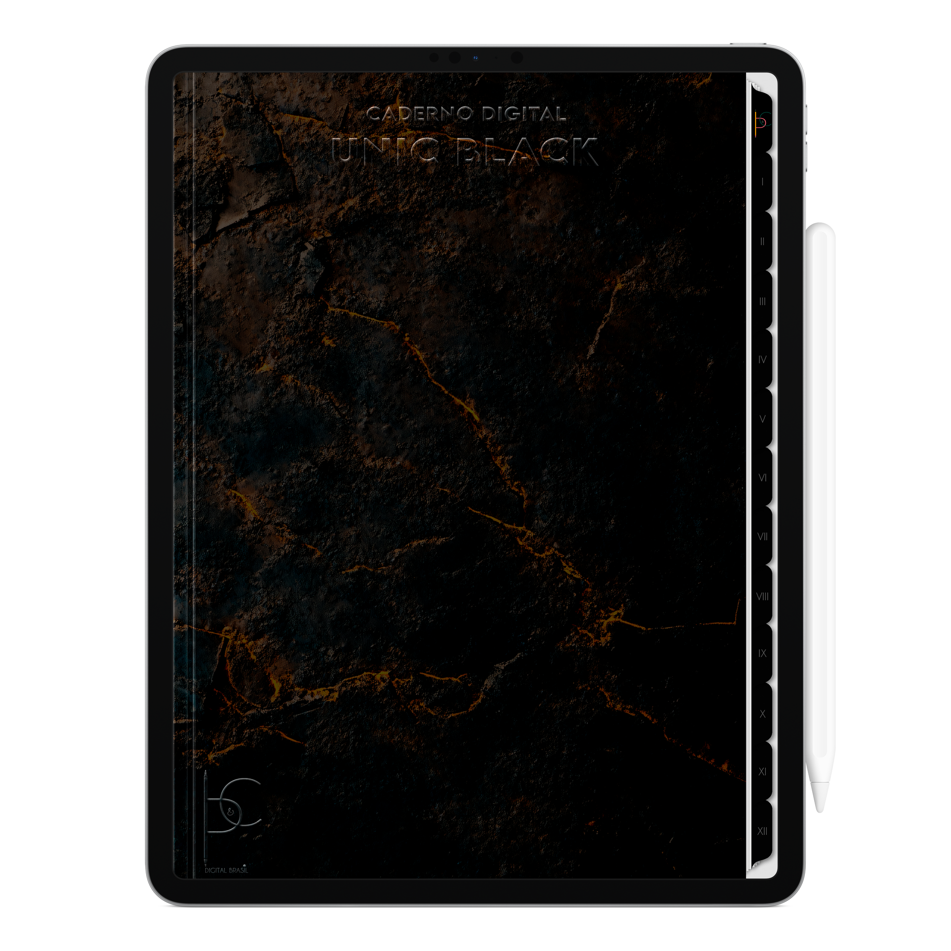 Caderno digital Unic Black o queridinho dos estudantes, para estudos, concursos, faculdade da marca brasileira Cadernos & Planner Digital Brasil. Exclusivo para estudar e se planejar no iPad e tablets Android tablets da Samsung (TabS6 Lite, Tab S9 Fe, Tab S9 +, Galaxy Tab S10 Ultra · Galaxy Tab S10+, compatível com aplicativos de anotações digitais GoodNotes e Notein. Baixe grátis o Caderno Digital Gratuito. Faça o download do Planner Digital Grátis.