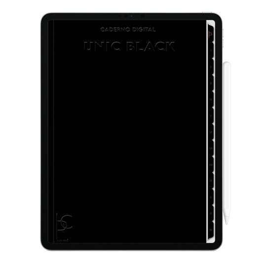 Caderno digital Unic Black 12 matérias com páginas pontilhadas, pautadas, to do list, study tracker, cornell, quadriculada ideal para produtividade no iPad e tablet android. Exclusivo para estudar e se planejar no iPad e tablets Android tablets da Samsung (TabS6 Lite, Tab S9 Fe, Tab S9 +, Galaxy Tab S10 Ultra · Galaxy Tab S10+, compatível com aplicativos de anotações digitais GoodNotes e Notein. Baixe grátis o Caderno Digital Gratuito. Faça o download do Planner Digital Grátis.