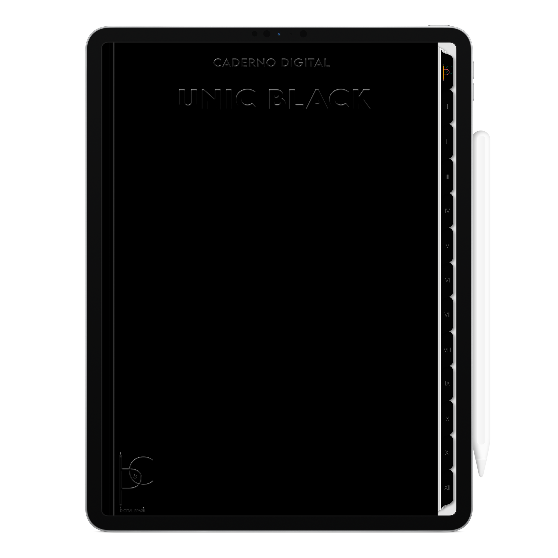 Caderno digital Unic Black 12 matérias com páginas pontilhadas, pautadas, to do list, study tracker, cornell, quadriculada ideal para produtividade no iPad e tablet android. Exclusivo para estudar e se planejar no iPad e tablets Android tablets da Samsung (TabS6 Lite, Tab S9 Fe, Tab S9 +, Galaxy Tab S10 Ultra · Galaxy Tab S10+, compatível com aplicativos de anotações digitais GoodNotes e Notein. Baixe grátis o Caderno Digital Gratuito. Faça o download do Planner Digital Grátis.