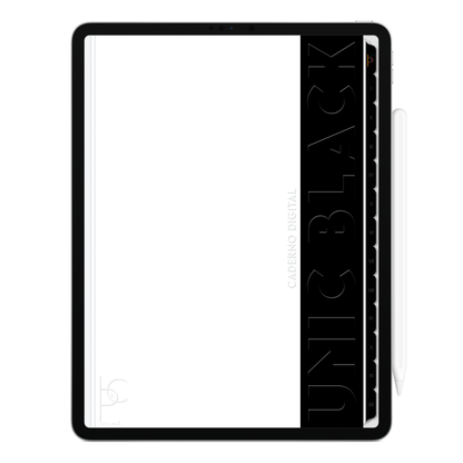 Caderno digital Unic Black 12 matérias com páginas pautadas, pontilhadas e em branco, compatível com apps GoodNotes e Notein. Exclusivo para estudar e se planejar no iPad e tablets Android tablets da Samsung (TabS6 Lite, Tab S9 Fe, Tab S9 +, Galaxy Tab S10 Ultra · Galaxy Tab S10+, compatível com aplicativos de anotações digitais GoodNotes e Notein. Baixe grátis o Caderno Digital Gratuito. Faça o download do Planner Digital Grátis.