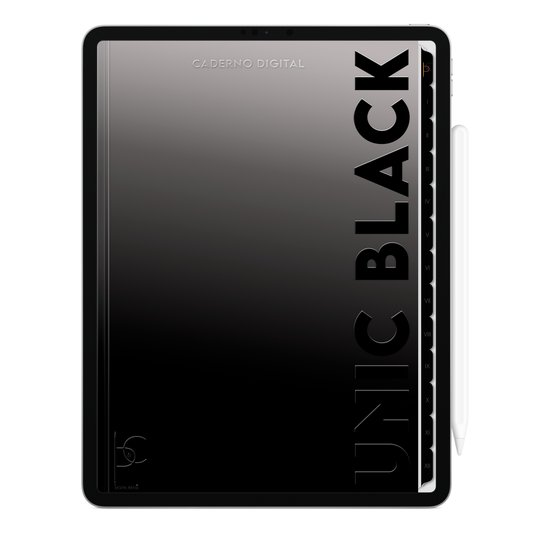Caderno digital para anotações no iPad e Tablet, caderno Unic Black da Cadernos & Planner Digital Brasil, para organização dos estudos. Study Exclusivo para estudar e se planejar no iPad e tablets Android tablets da Samsung (TabS6 Lite, Tab S9 Fe, Tab S9 +, Galaxy Tab S10 Ultra · Galaxy Tab S10+, compatível com aplicativos de anotações digitais GoodNotes e Notein. Baixe grátis o Caderno Digital Gratuito. Faça o download do Planner Digital Grátis.