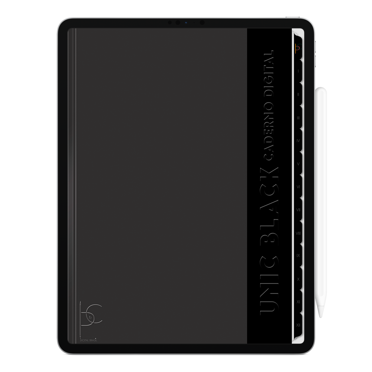 Caderno digital Unic Black para tablets Android, mais vendido para estudantes. Com páginas ilimitadas da marca nacional Cadernos & Planner Digital Brasil. Exclusivo para estudar e se planejar no iPad e tablets Android tablets da Samsung (TabS6 Lite, Tab S9 Fe, Tab S9 +, Galaxy Tab S10 Ultra · Galaxy Tab S10+, compatível com aplicativos de anotações digitais GoodNotes e Notein. Baixe grátis o Caderno Digital Gratuito. Faça o download do Planner Digital Grátis.