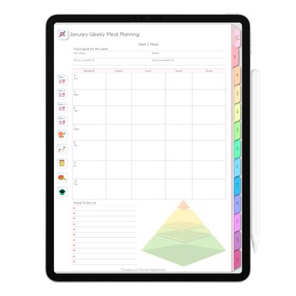 2026 digital planner Life In Colors with hyperlinked sections designed for iPad and tablet users who want better organization and productivity.