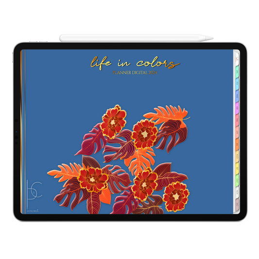 Planner Digital Horizontal Life In Colors 2024 Alvorecer  • Para iPad e Tablet Android • Download Instantâneo • Sustentável