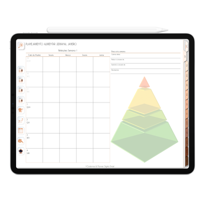Planner Digital 2025 Horizontal Minimal Universe Good Morning pt-BR • Para iPad e Tablet Android • Download Imediato