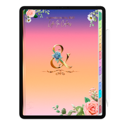 Planner Digital Vertical Life In Colors 2025 Inicial & pt-BR • Para iPad e Tablet Android • Download Imediato