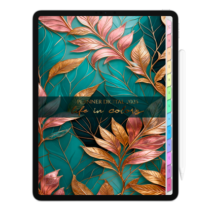 Planner Digital 2026 Vertical Life In Colors Nobreza Real pt-BR • Para iPad e Tablet Android • Download Imediato