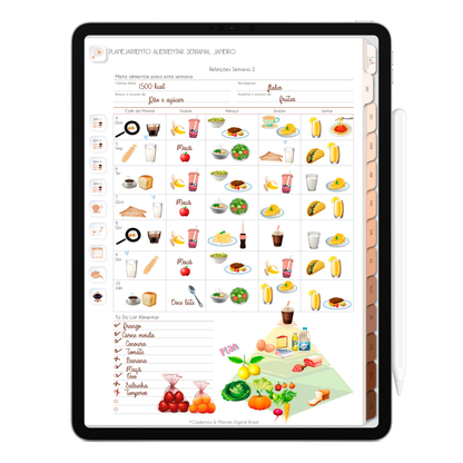 Planner Digital 2026 Gratuito Vertical Minimal Universe Teste Grátis • Para iPad e Tablet Android • Download Imediato • IA