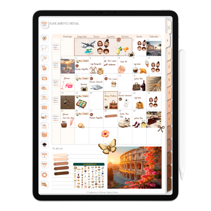 Planner Digital 2026 Gratuito Vertical Minimal Universe Teste Grátis • Para iPad e Tablet Android • Download Imediato • IA