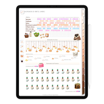 Planner Digital 2026 Gratuito Vertical Minimal Universe Teste Grátis • Para iPad e Tablet Android • Download Imediato • IA