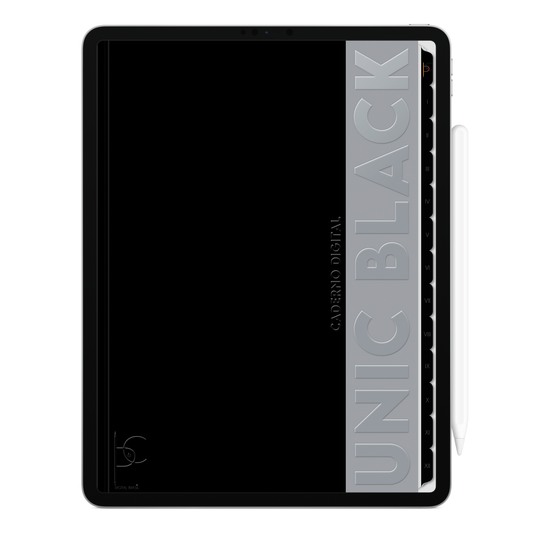 Caderno digital Unic Black básico e estiloso, para estudos e anotações. Exclusivo para estudar e se planejar no iPad e tablets Android tablets da Samsung (TabS6 Lite, Tab S9 Fe, Tab S9 +, Galaxy Tab S10 Ultra · Galaxy Tab S10+, compatível com aplicativos de anotações digitais GoodNotes e Notein. Baixe grátis o Caderno Digital Gratuito. Faça o download do Planner Digital Grátis.